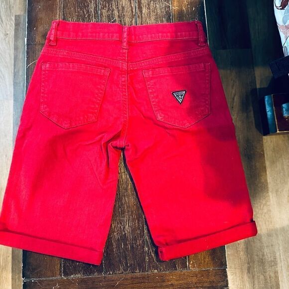 GUESS Boys' Big Organic Stretch Bull Denim 5 Pocket Short - Picture 2 of 6